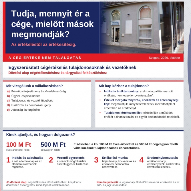 Cégértékelés tulajdonosoknak és vezetőknek Döntési alap cégértékesítéshez és tárgyalási felkészüléshez